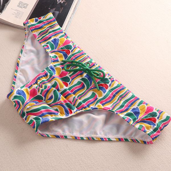 

men's swimwear shorts swimming briefs triangle swimsuit bikini trunks short beach board wear brave person solid bathing suit 230707