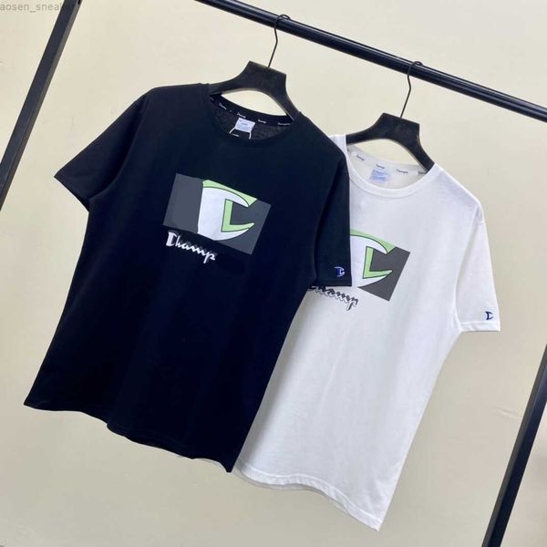 

2023 summer quick-drying breathable sports men women short sleeve t-shirt print design c-2-3, White;black