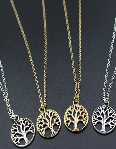 

vintage tree of life pendant necklaces antique silver gold plated charm necklace peace trees sweater chain fine jewelry xmas gif2635794