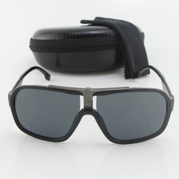 

man woman sunglasses designer sunglasses brand bright black frame 65mm uv400 lens glasses fashion driving glasses with pu zipper box, White;black