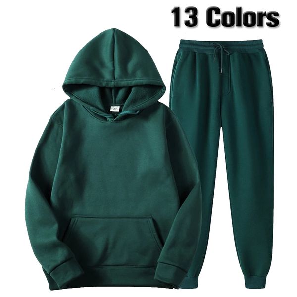 

men's tracksuits and women's spring fleece sportswear casual hoodies couple suit jogging fashion pullover black s3xl 230707, Gray