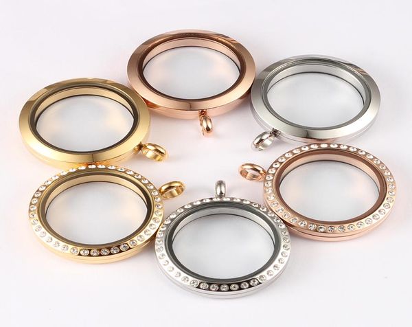 

fashion 30mm screw open waterproof locket 316l stainless steel floating charms living glass locket pendant5250397, Silver