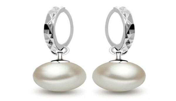 

925 sterling silver pearl earrings jewelry charm ethnic wedding vintage exquisite white pearl earrings6431019, Golden;silver