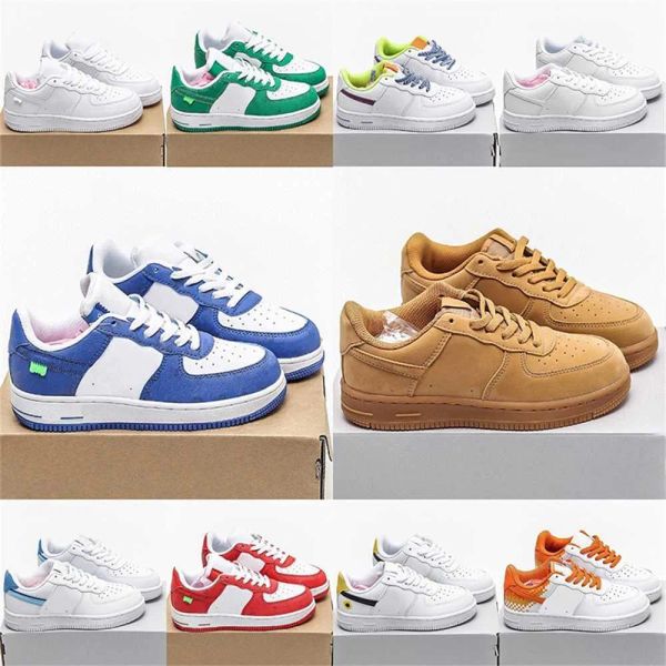 

new style kids shoes forse 1 trainers shadow boys girls triple white black dark brown pale ivory washed coral aurora sapphire sneakers desig