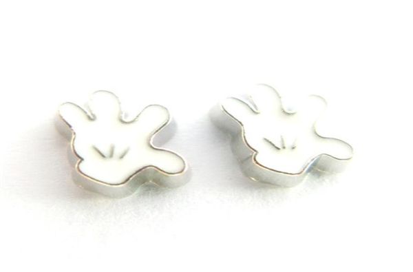 

new design fc791 floating locket charms 10pcs mouse039s hand for floating living locket as gift wholes 6838033, Blue;slivery