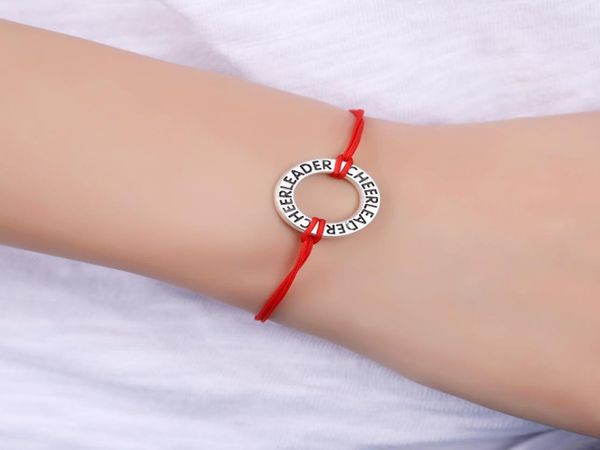 

girls cheer squad team gift silver cheerleading cheerleader cheer mom charm bracelets for women7974198, Golden;silver