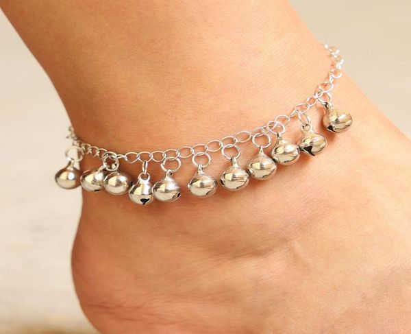 

new women gril retro tassel chain anklet sound bells chain ankle bracelet foot chain jewelry beach anklet2373911, Red;blue