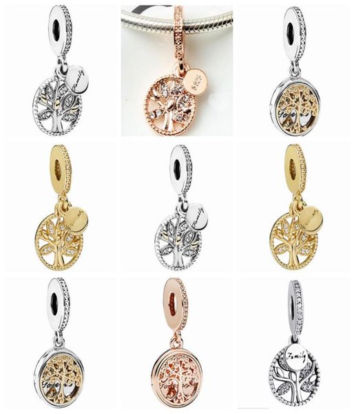 

whole fashion alloy metal life tree dangle design charms fit european diy bracelet low ped3588555135, Bronze;silver