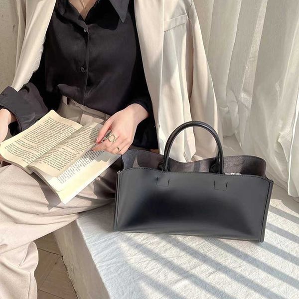 

korean east gate inns blogger's mother and son bag french simple square tote bag, high-end feel bag, foreign style 230708