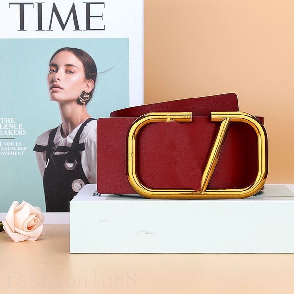 

trendy luxury belts reversible 7cm leather belt for lady shopping traveling optional cintura black red brown fashion double sides designer b, Black;brown