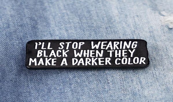 

black enamel pins brooches i will swearing pins black can pins hard enamel lapel pin brooches badges2605599, Gray