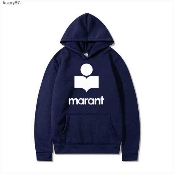 

men's hoodies sweatshirts 2023 marant clothes hooded leisure sweatwear men women simple strange things funny anime print, Black