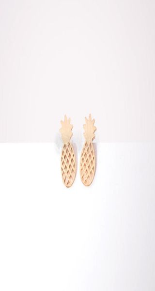 

friend gift 2016 contracted the adornment of the small lovely pineapple bff jewelry stud earrings for women men9736299, Golden;silver