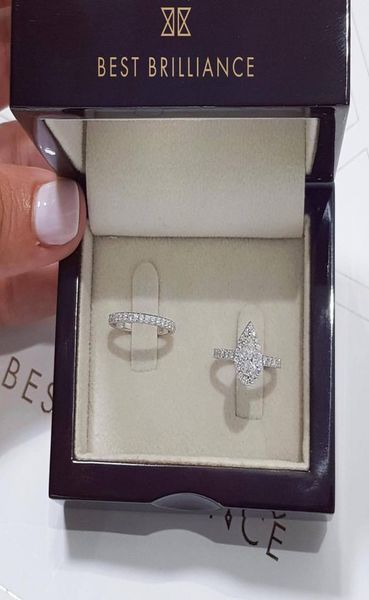 

fashion exquisite 925 sterling silver ring natural white sapphire diamond birthstone white gold ring anniversary gift bridal1325146, Golden;silver