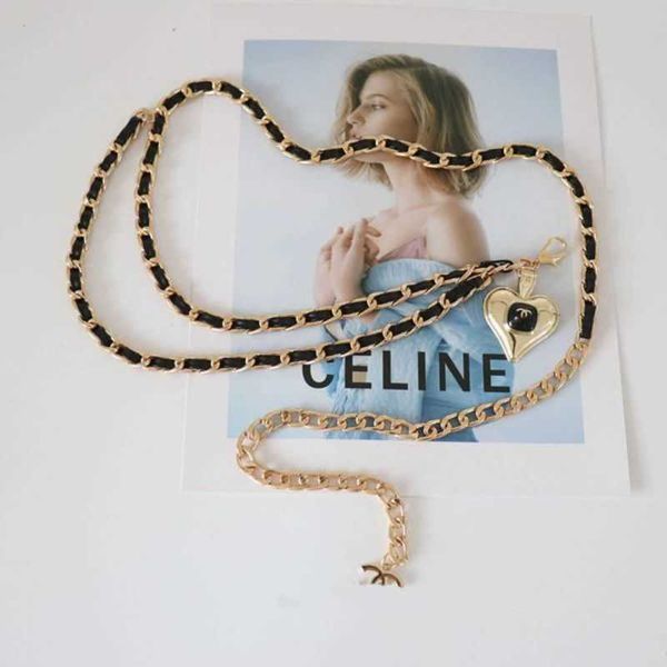 

famous brand ladies metal chain dress decoration fashion temperament braided classic luxury belt women designer party elling 18gxk, Black;brown