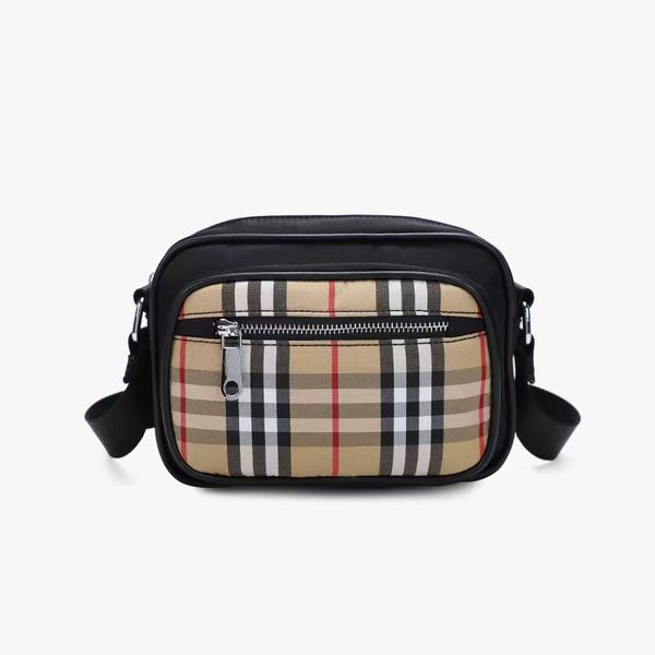 

classic chequered single shoulder camera bag senior sense canvas crossbody bag all retro small square bag manufacturers direct sales