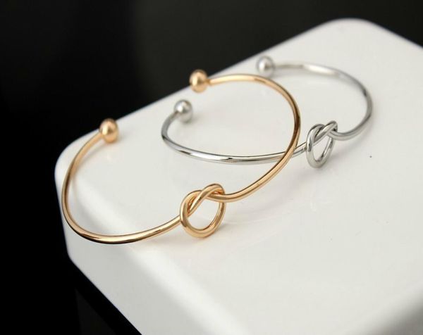 

europe and the united states jewelry simple wind bracelet personalized knot bangle bracelet tie bangle1504986, Black