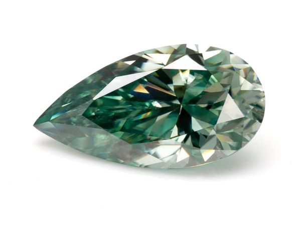 

green pear cut 1ct 6x8mm lab grown loose synthetic moissanite for jewelry making1404485, Black