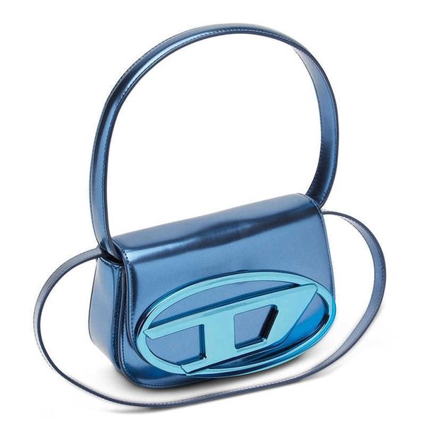 

2023 new small design dingdang cowhide solid saddle diesel one shoulder diagonal straddle handheld women's bag