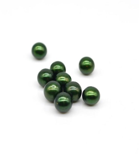 

whole high luster loose round 3a freshwater pearls 67 mm without hole dyed color 28 different colors for jewelry diy 9245636, White