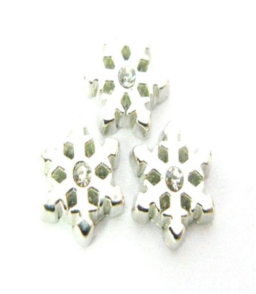 

new design fc062 snowflake floating locket charms 10pcs for floating living locket as gift wholes 3734482, Blue;slivery