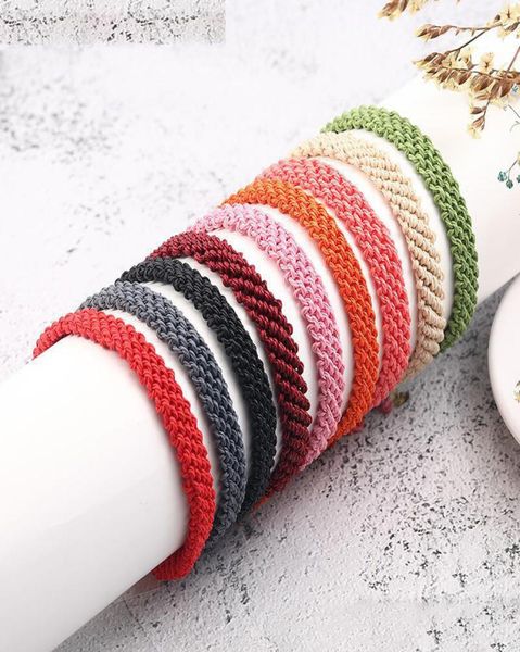 

new colorful bohemian handmade braided rope bracelets adjustable waterproof wax rope friendship bracelet for men women jewelry gif3329935, Golden;silver