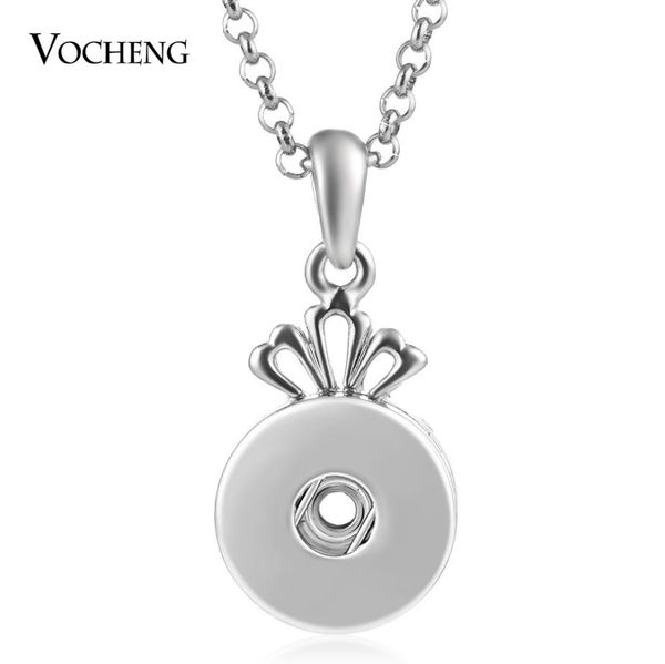 

noosa ginger snap jewelry queen necklace with 18mm pendant stainless steel chain vocheng nn5501629077, Silver