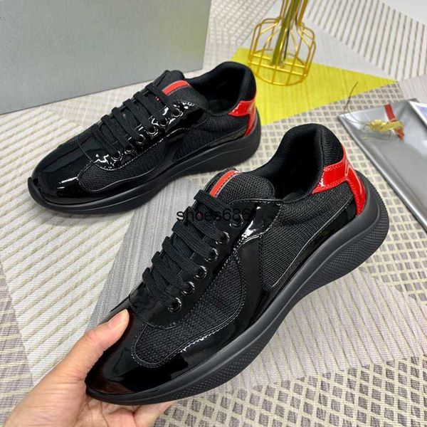 

2023 designers summer casual shoes b22 breathable air mesh sneakers simple fashion lace-up flats lac-up mens trainers, Black