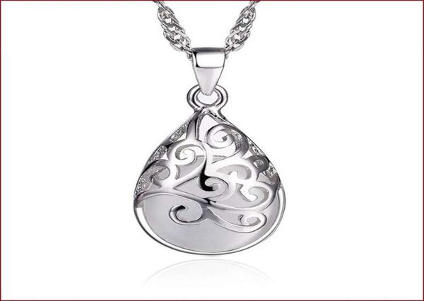 

925 sterling silver items jewelry charm pendant statement necklaces moonlight opal stone wedding ethnic vintage fashion1548472