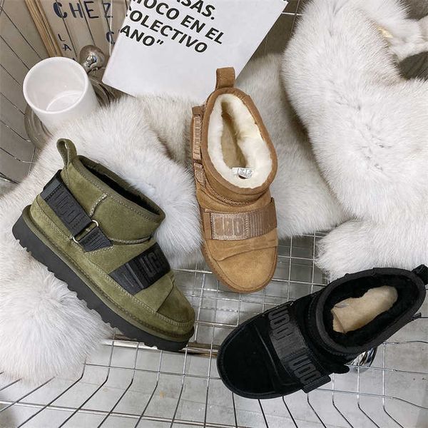 

ug tasman slippers chestnut fur slides sheepskin shearling tazz mules women men ultra mini platform boot slip-on shoes suede upper comfort f, Black