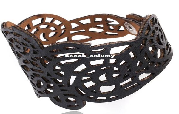 

vintage cuff adjsutable faux leather fashion bracelets bangle jewelry lady valentine039s day gifts9401775, White