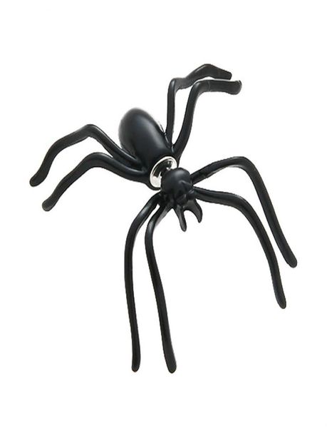 

black spider earrings for women personality doublesided front and rear earrings puncture funny alternative halloween jewelry7087917, Golden;silver