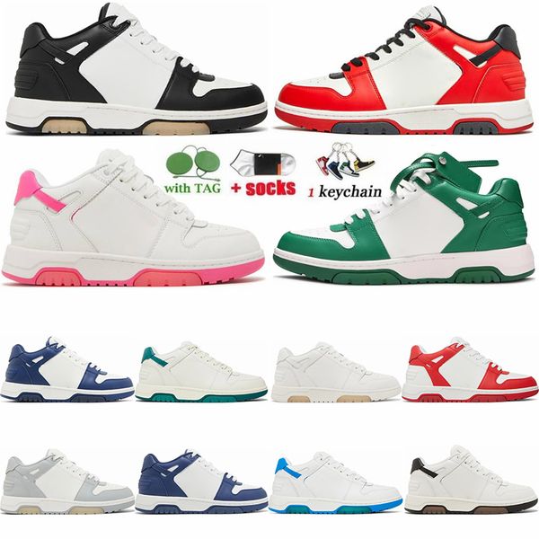 

out of office designer shoes for men women jogging walking sneakers arrows lace-up tripler black white red unc pink fashion luxury mens trai