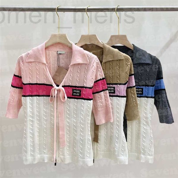 

women's t-shirt designer knits sweaters designer women t shirts fashion sweet girls knitted pullotees clothes ux8l, White