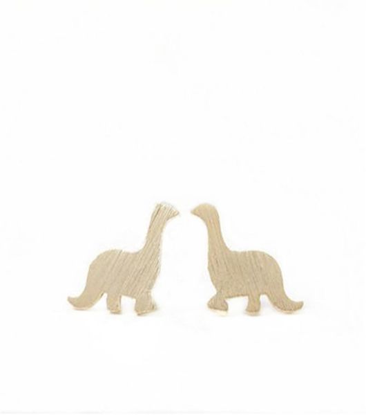 

whole fashion dinosaurs studs earrings gold silver plating jewelry women039s gift2459146, Golden;silver
