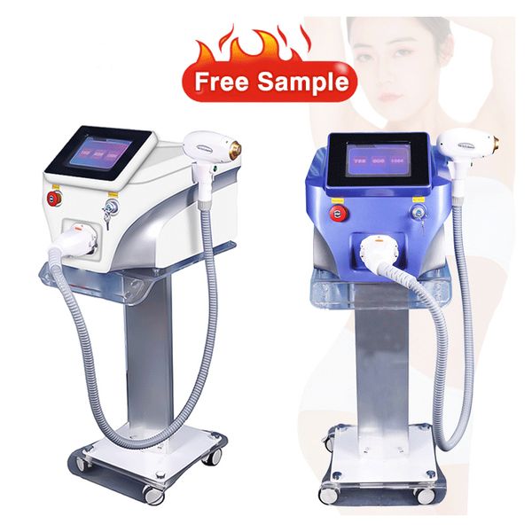 

portable three-wavelength ice diode laser hair removal machine 755 808 1064 laser machine hair removal for salon, Black