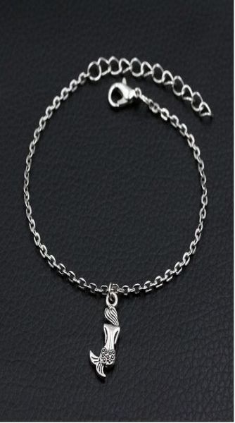 

new mermaid charms bracelet antique silver diy handmade link chain bracelet for women5062201, Golden;silver