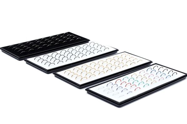 

new 40pcsbox approx 8x05mm colorful stainless steel nose hoop nose ring stud body piercing labret8758253, Silver