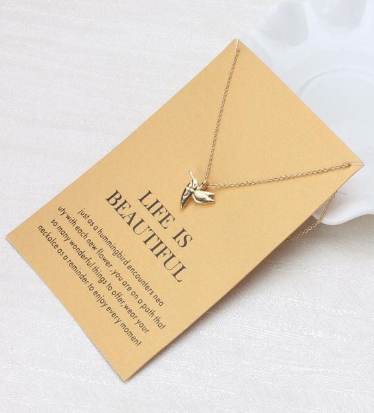 

lucky of eye bird pendant necklace desire card charm clavicle chain statement necklace female ornaments gift7003669, Silver