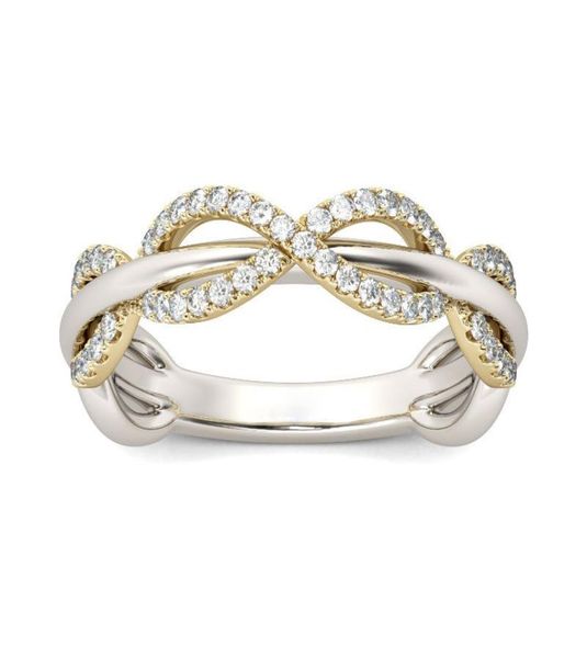 

925 silvergold plated twotone vine ring for fashion women party jewelry bride engagement wedding jewelry size 5122689356, Silver