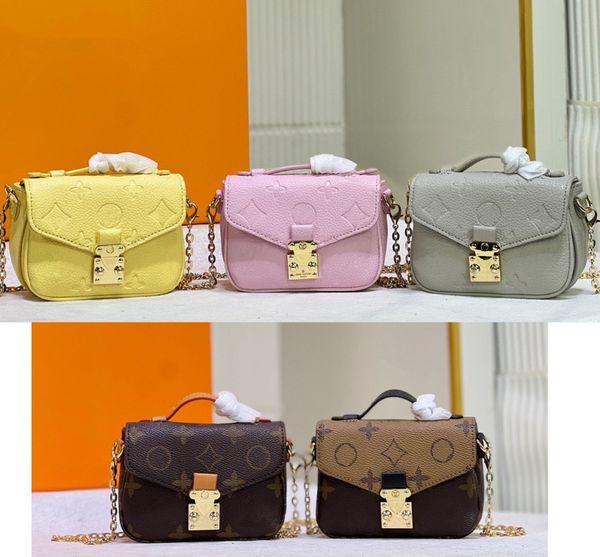 

pochette chain shoulder bag designer women's mini handbag micro metis chain bag flip monograms empresses s lock shoulder bag wallet han