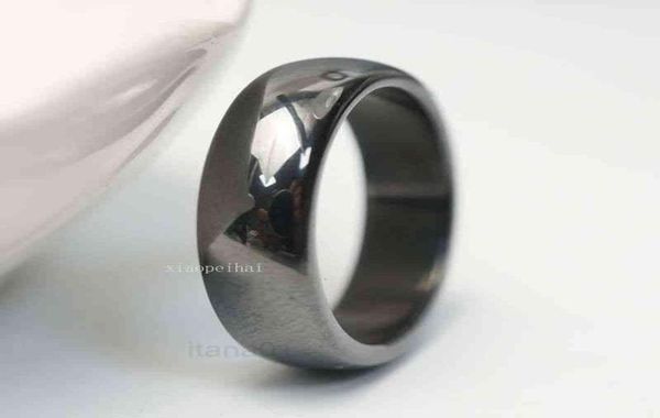 

magnetic hematite ringschakra stone rings01234567895123107, Silver