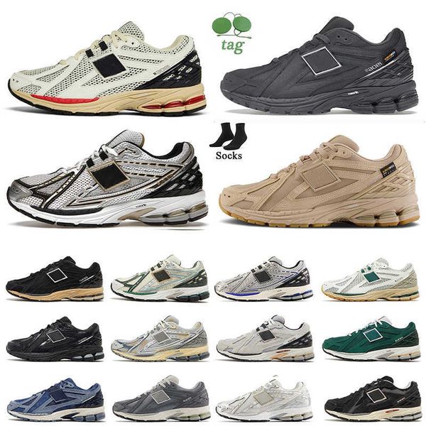 

designer 1906r running shoes nb 1906 r new 1906d sneakers sea salt marblehead white red silver metallic blue runner the downtown run men wom