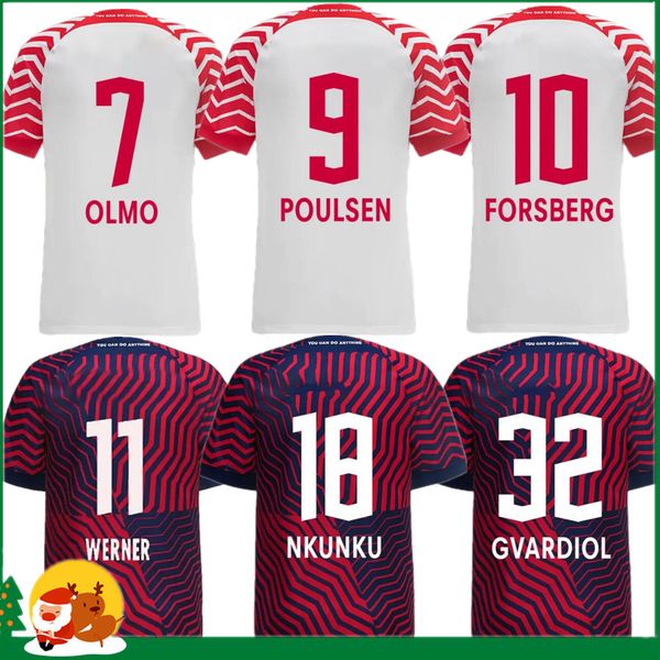 

23 24 rbl leipziges soccer jerseys 2023 2024 poulsen forsberg hee chan sabitzer upamecano szoboszlai kluivert men / kids kit football shirt, Black;yellow