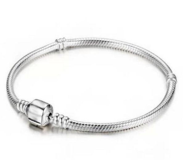 

925 silver bracelet 16cm23cm snake chains diy jewelry accessories fit european style beads8087099, Black