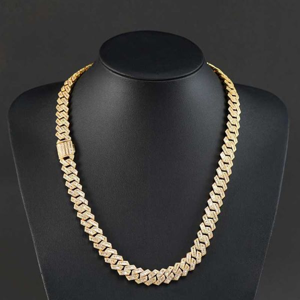 

12mm 15mm iced out lab diamonds hip hop baguette vvs moissanite miami cuban link chain in silver 925 cuban chain bracelet