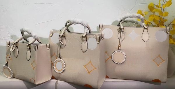 

designer onthego bags totes handbags 3 size women's shoulder bag ladies pu handbag wallet luxury fashion shopping handbag