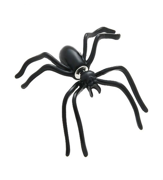 

black spider earrings for women personality doublesided front and rear earrings puncture funny alternative halloween jewelry4932311, Golden;silver