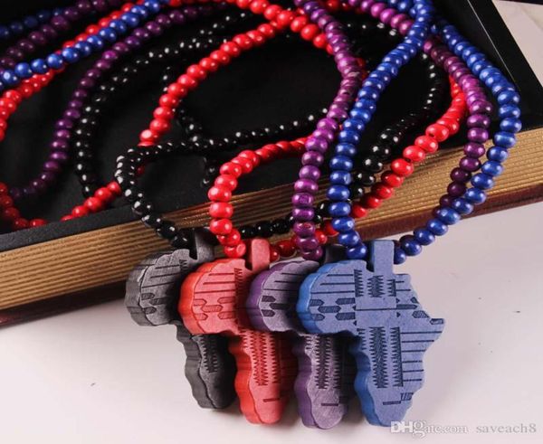 

2018 fashion new valentine039s gift african map wooden necklace hiphop hip hop hipa map wood pendant jewelry2989903, Silver