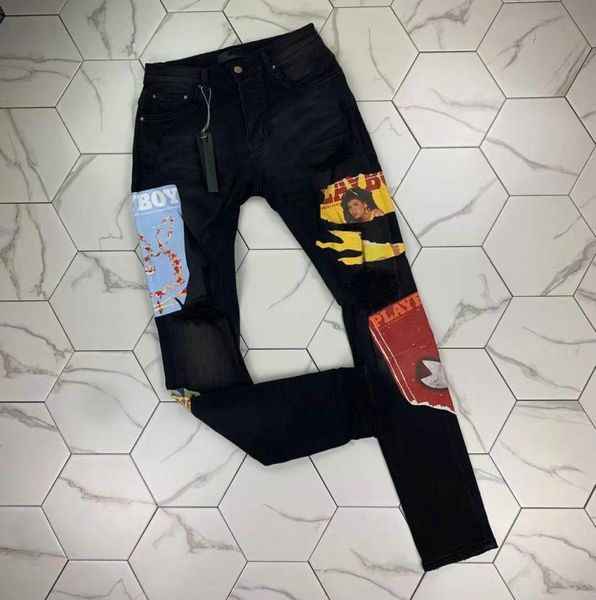 

ph3681 men039s distressed ripped skinny jeans fashion mens jeans slim motorcycle moto biker causal mens denim pants hip hop me8792207, Blue